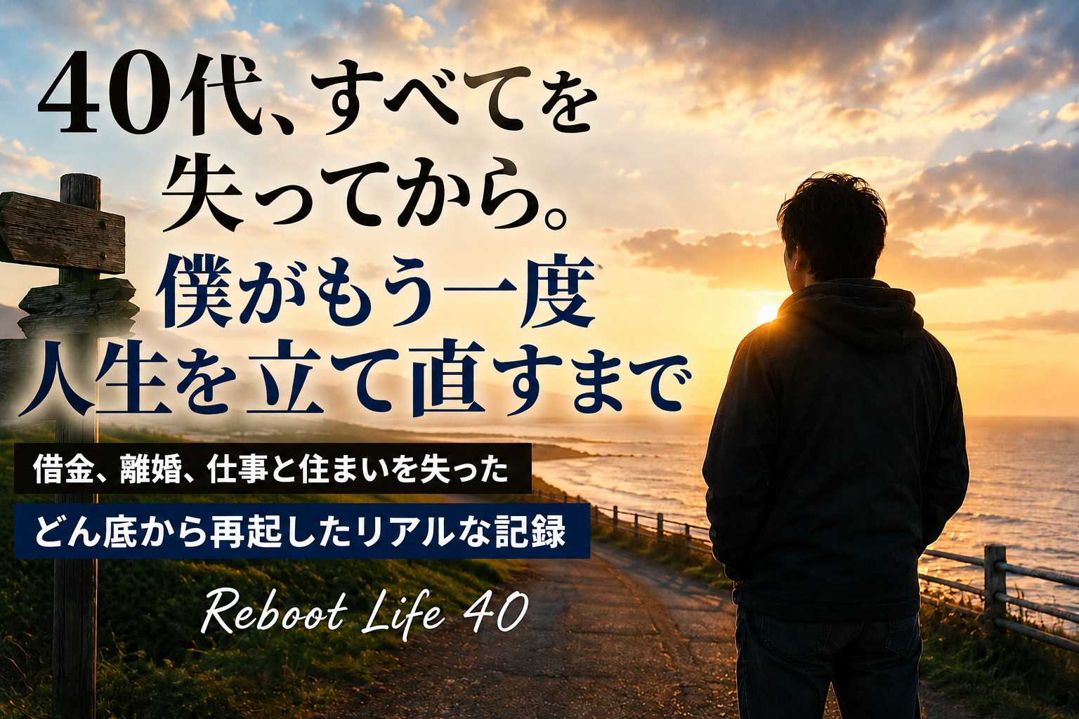 40代で借金や離婚を経験し、すべてを失ったあとに人生を立て直すまでの再起の物語。